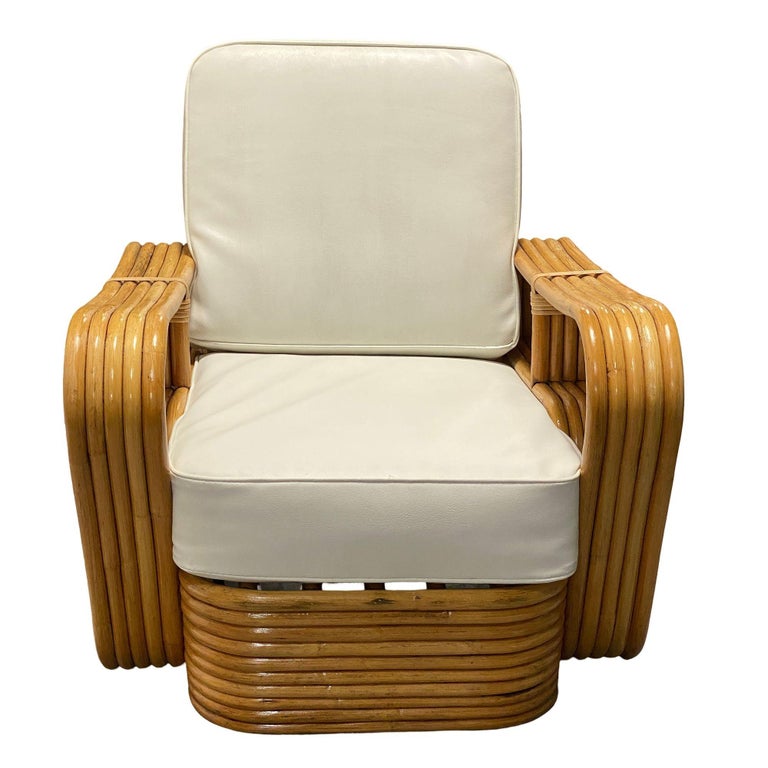 Restored 5-Strand Rattan "Double-Speed" Arm Sofa & Lounge Chair Living Room Set