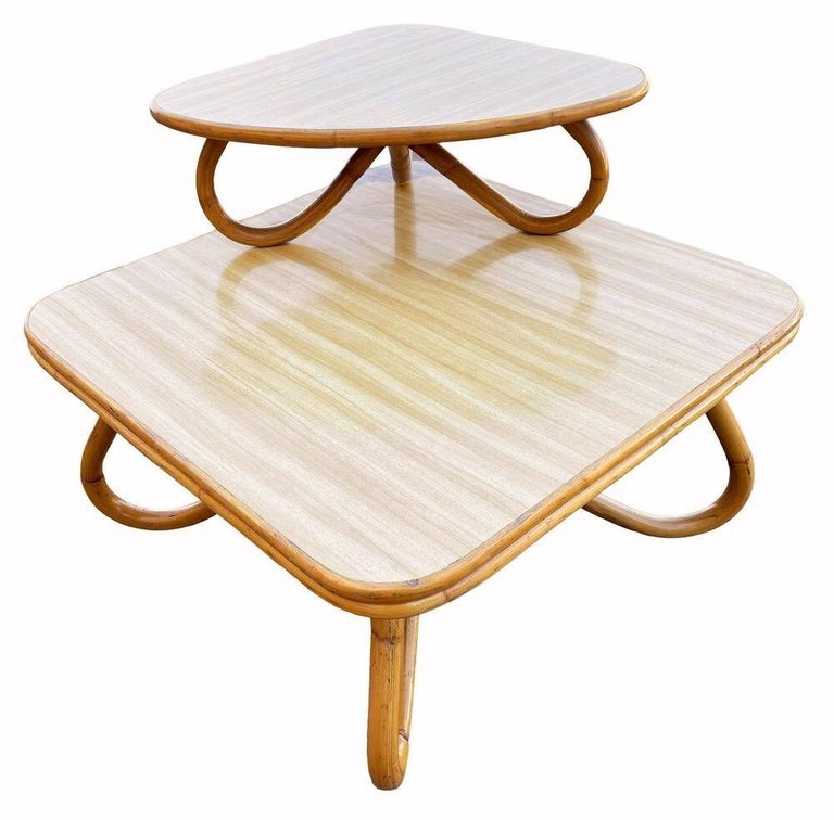 Restored Rattan Loop Leg Livingroom Set