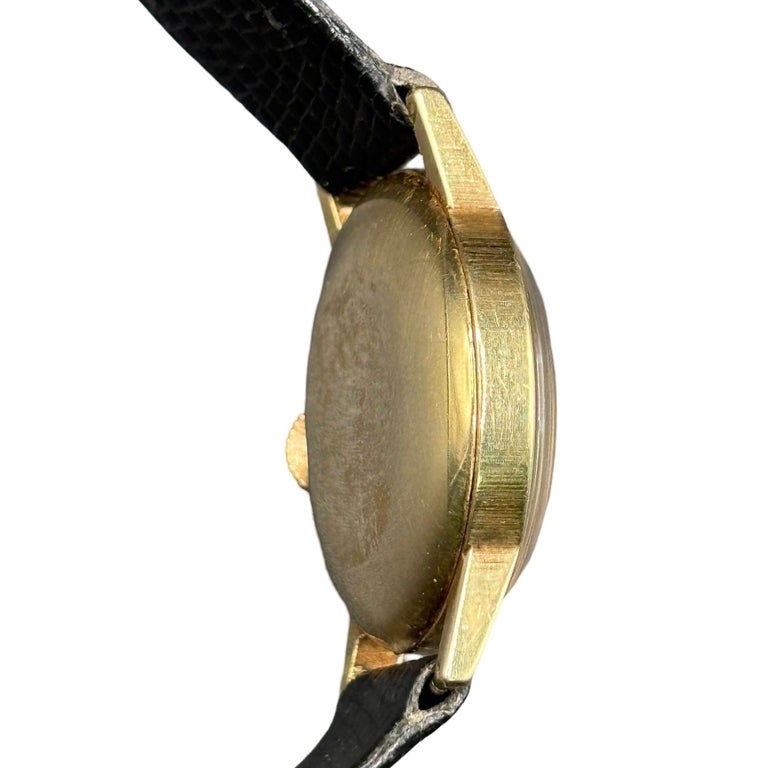 Selza Automatic WWII Military Aviation Pilot Cold Capped 14K Gold Watch