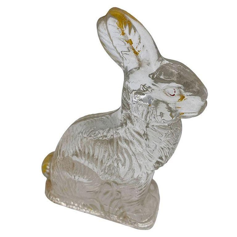 Set of 11 Rare Modernist Glass & Lucite Bunny Rabbit Figural Collection