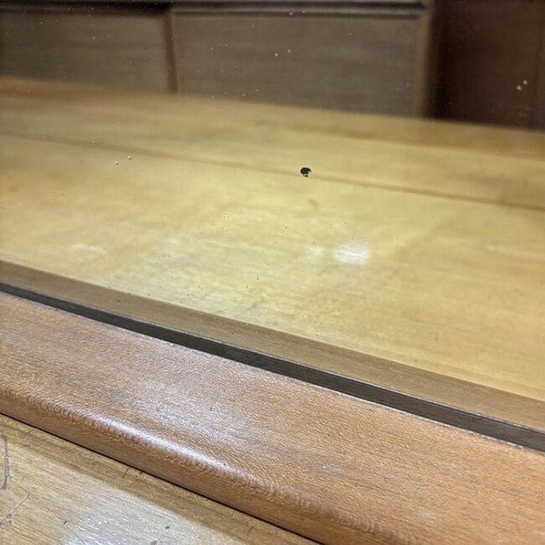 MCM Blond Maple Vanity/ Dressing Table w/ Bench by Russel Wright for Con