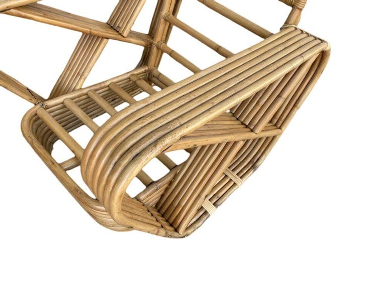 Restored Six-Strand Square Pretzel Sofa & Lounge Chair Livingroom Set