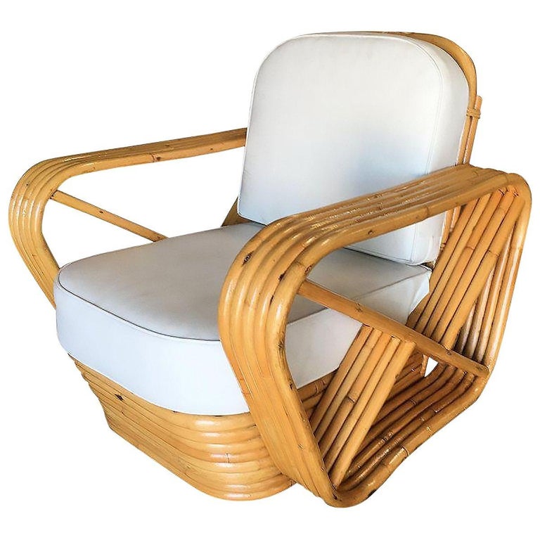 Restored 5-Strand Square Pretzel Sofa & Lounge Chair Livingroom Set
