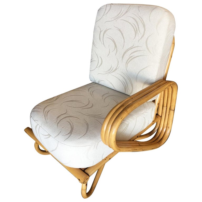 Restored "Triple Triangle" Open Air Pretzel Single Arm Lounge Chair