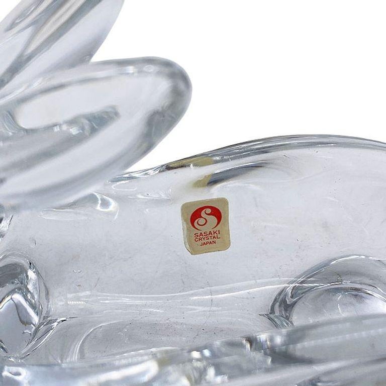 Set of 11 Rare Modernist Glass & Lucite Bunny Rabbit Figural Collection