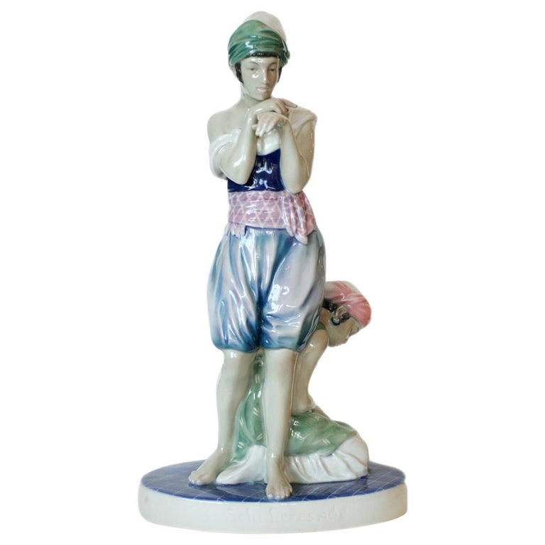 Scheherazade Porcelain Statue by Volkstedt
