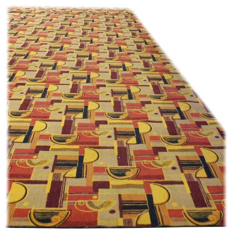 Large Art Deco Style Area Rug