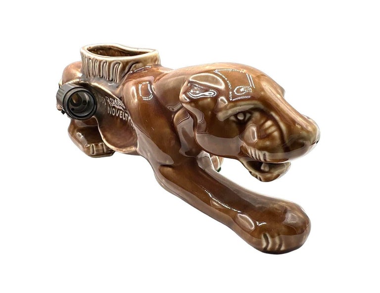 Mid-Century Stalking Panther Statue T.V. Lamp by Royal China & Novelty Co