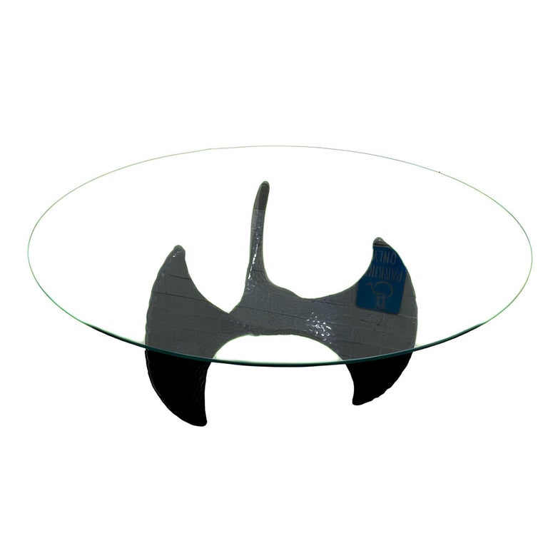 Brutalist Resin Coffee Table Base by Universal Statuary Corp , 1970