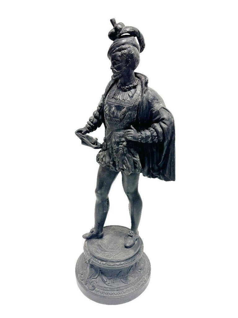 Spelter Cavalier Statue