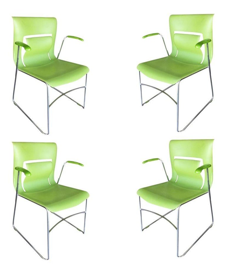 Green Stylex "Rhythm" Armchair by Sava Cvek, Pair