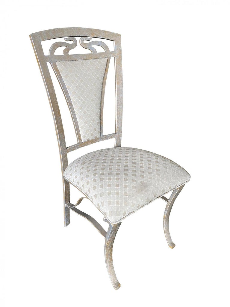 High Style Formal Dining Steel Side Chair, Set of 4