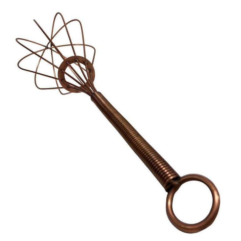 Large 26" Pop Art Copper Wire Whisk Wall Sculpture by Curtis Jere