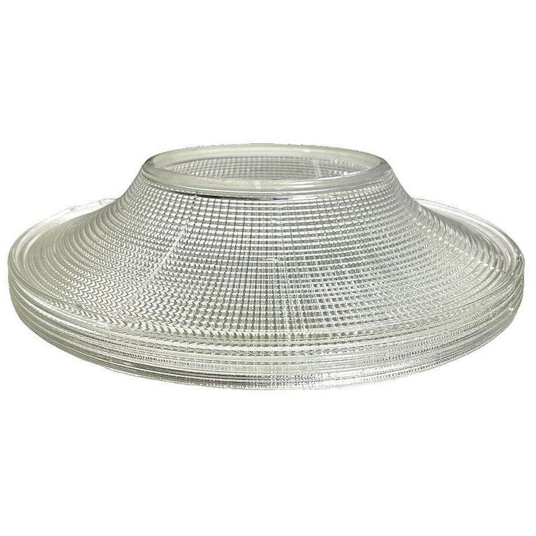 Art Deco Industrial Holophane 12" Diameter Ceiling Pendant Shade