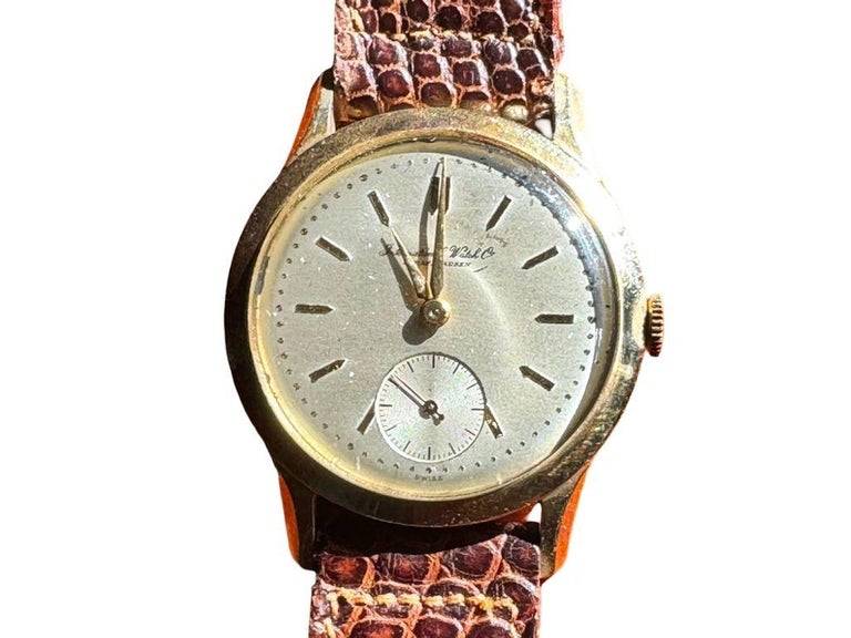 Mid-century IWC Calatrava Cal. 88 Solid 14K Gold Manual Wristwatch w/ Box