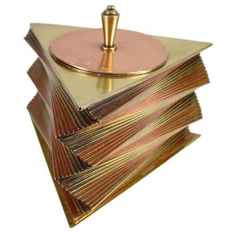 Otar Stacked Brass and Copper Box