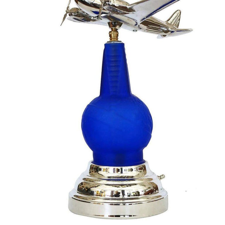 Neo Art Deco 1939 New York World's Fair DC-3 Airplane Lamp Derico, Rick Ramírez