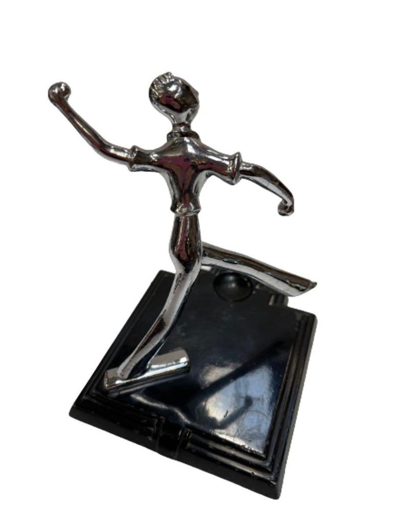 Art Deco Ball Player Table Table Lighter with Base by Ronson