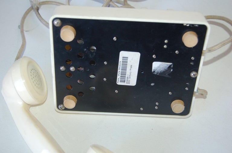 White Bakelite PTT Telephone by Ericsson