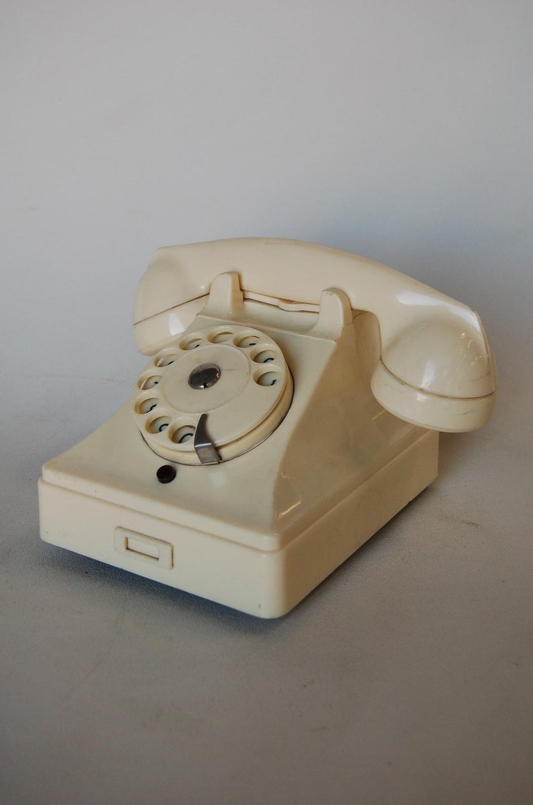 White Bakelite PTT Telephone by Ericsson