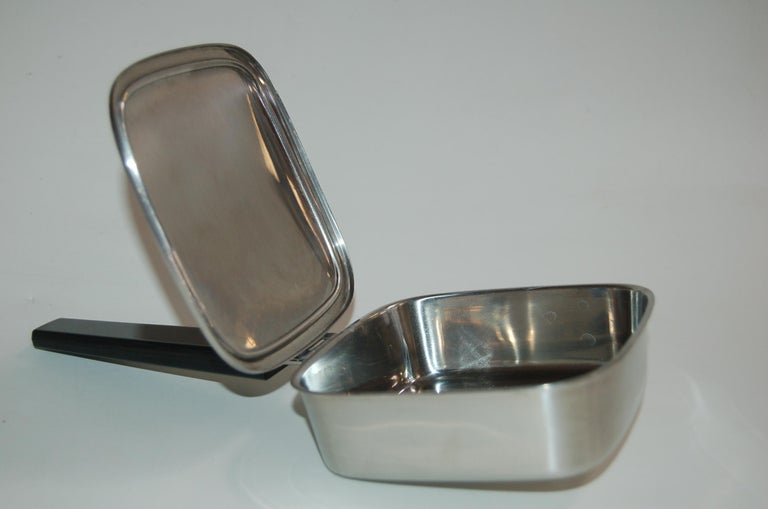 Stainless Steel Crumb Catcher Ashtray Butler Bakelite Handle Made in Sweden