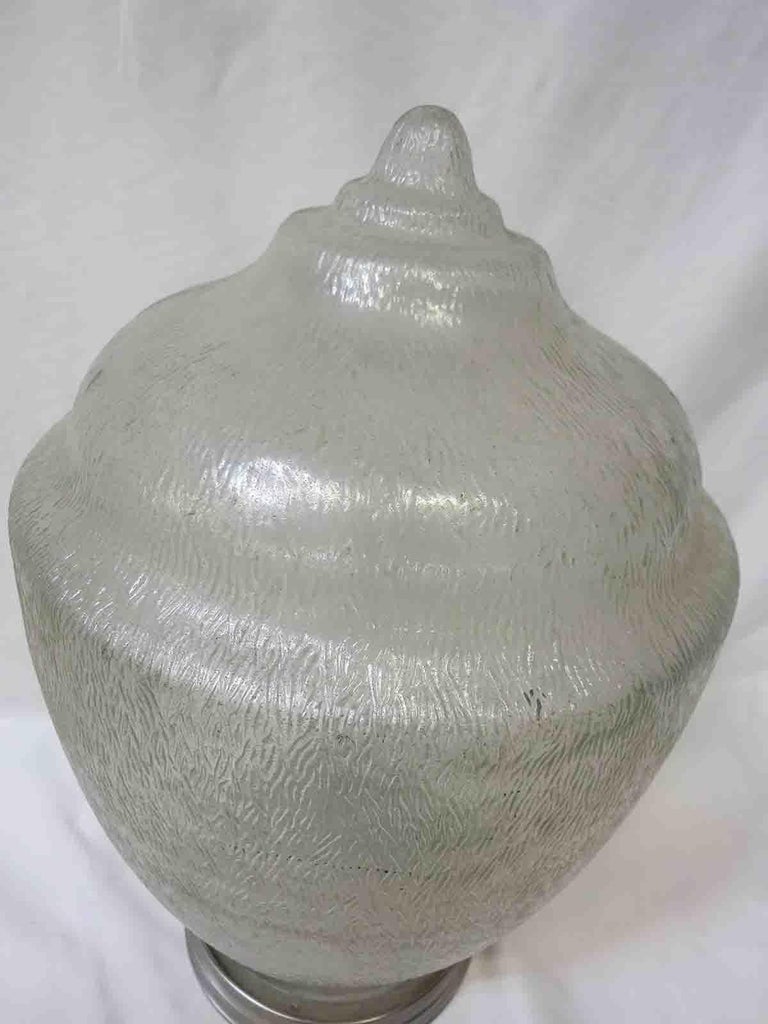 Tall Art Deco Acorn Ceiling Polycarbonate Globe Pendant