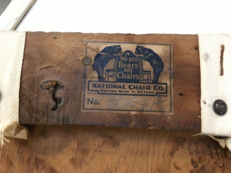 Mission Chestnut Slat Back Rocking Chair by National Chair Co.
