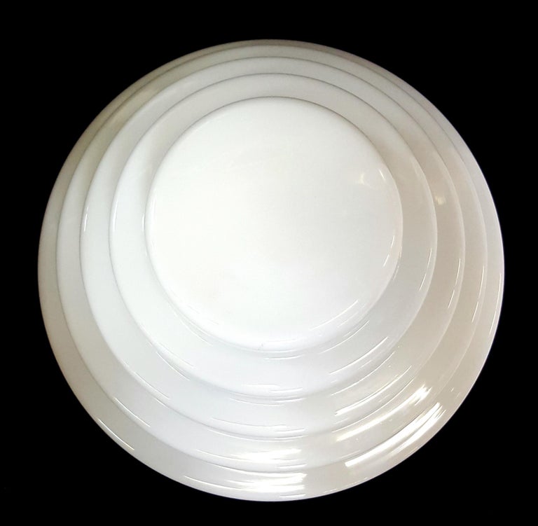 Stepped Art Deco Skyscraper Ceiling Mounted Globe with Fixture 2 Available