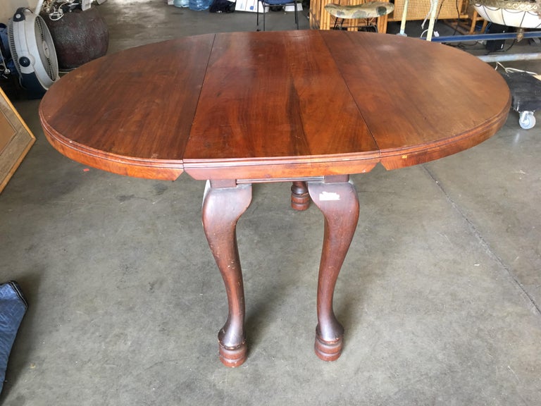 18th Century Georgian Drop-Leaf Mahogany Dining Table