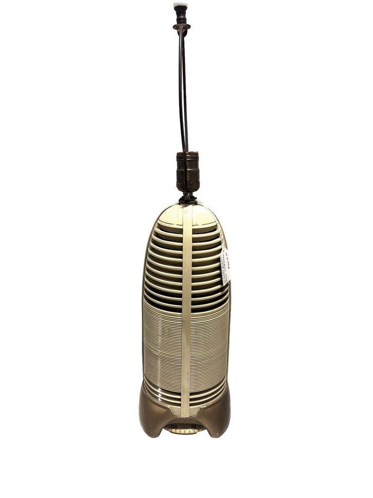 Mitchell "Lumitone" Streamline Art Deco Bakelite AM Radio Table Lamp, 1941