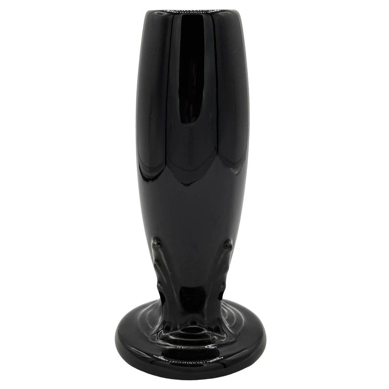 6"Tall Black Neo Art Deco Style Bud Vase by Fiesta Ware, 1986
