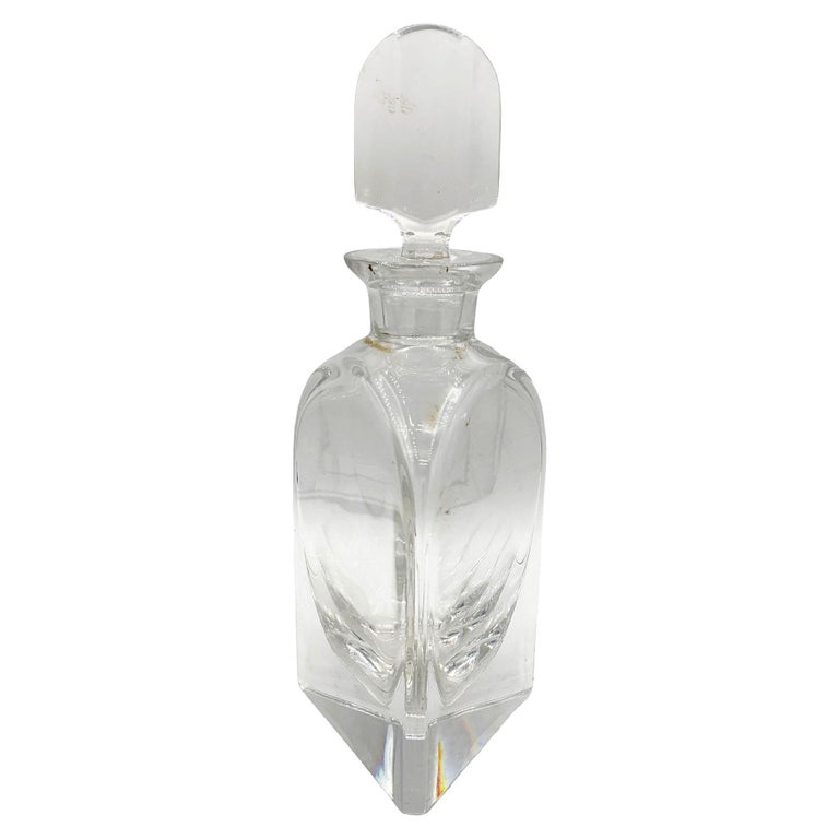 Early Mid-Century Decorative Italian Crystal Whisky Liquor Decanter, 1940