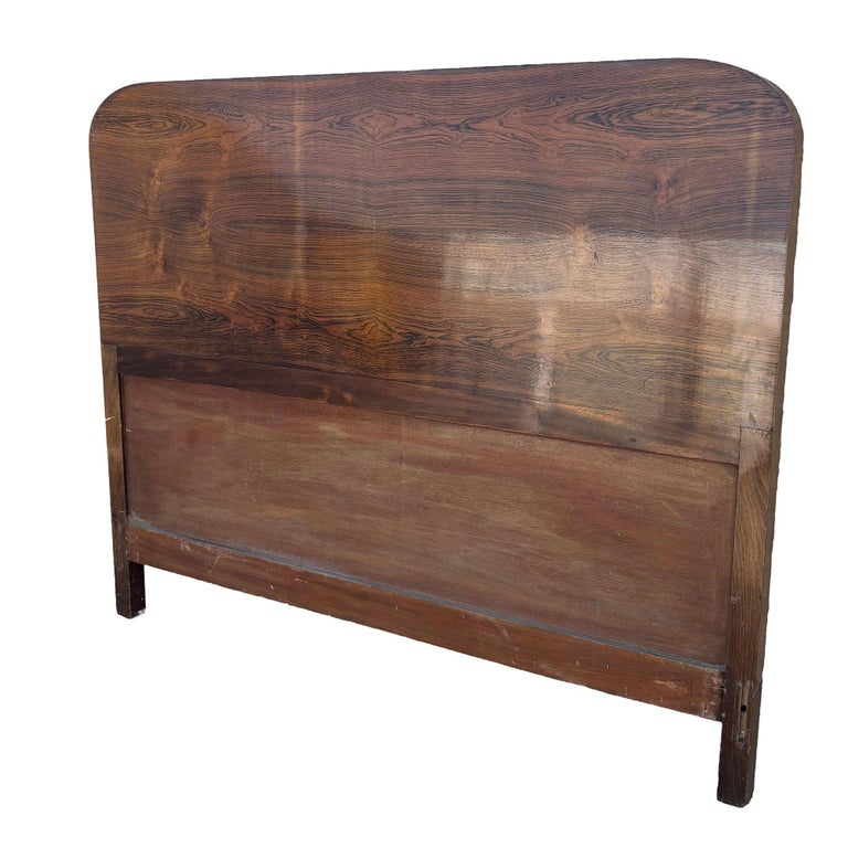 Steamline Art Deco Full-Size Tiger Oak Headboard