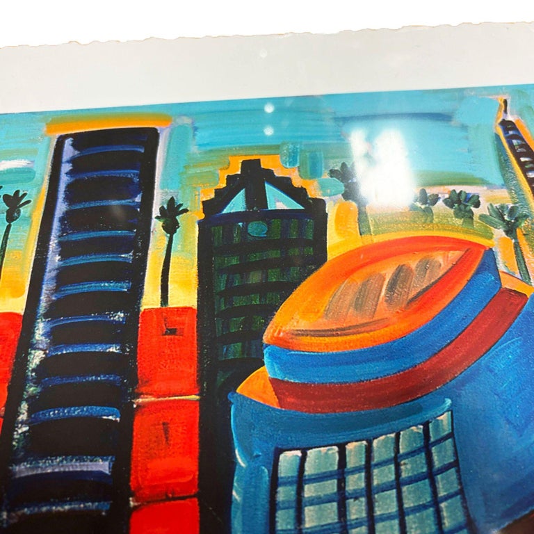 Frank Romero "Cheech's Downtown" Giclee Print Limited Edition Signed, 6 of 7