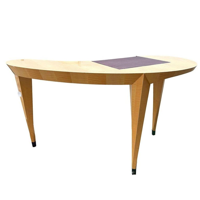 Dakota Jackson "Arabesque" Sculpted Sycamore Wood Writing Desk