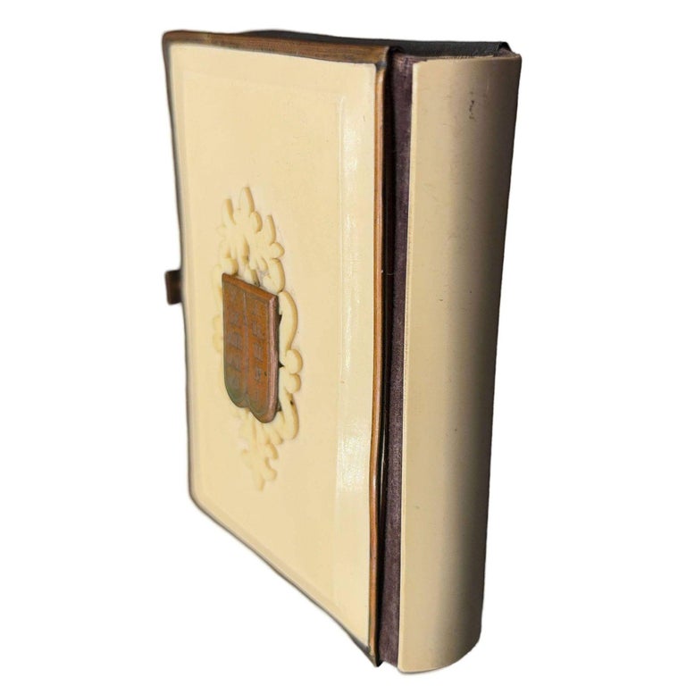 Victorian Daily Prayer Book in Hebrew "Tephilath of Israel" w/ Carved Bone Cover