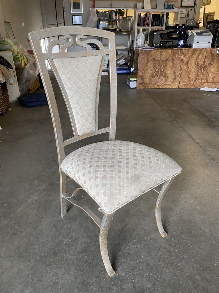 High Style Formal Dining Steel Side Chair, Set of 4