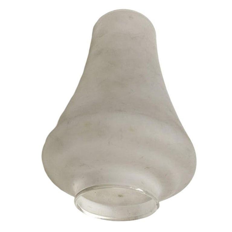 Western Style Frosted Glass Oil Lamp Hurricane Shade