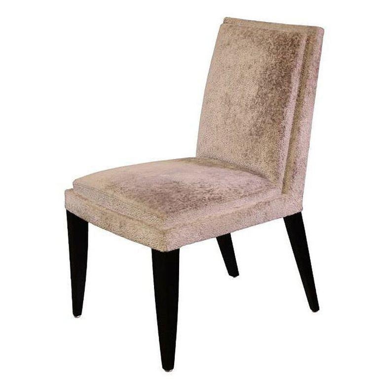 Dakota Jackson Transitional Velvet "Jio" Side Chair