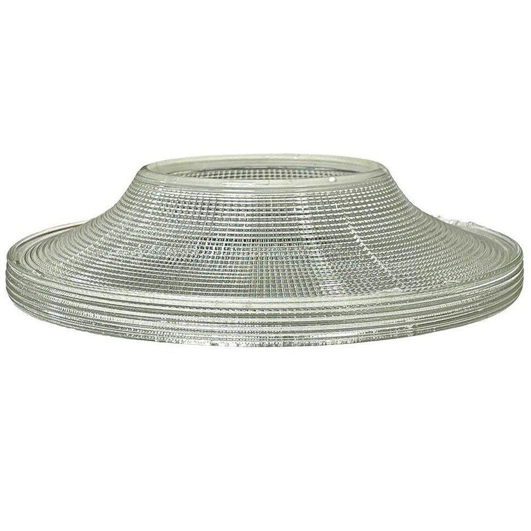 Art Deco Industrial Holophane 12" Diameter Ceiling Pendant Shade