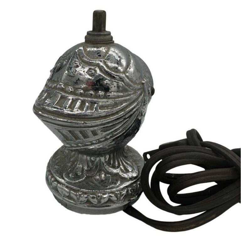 Medieval Knight Helmet Chrome Eletric Lighter by Omsco
