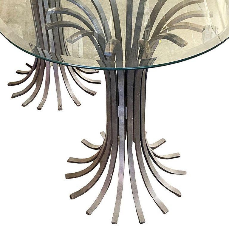 Large 60" Extruded Steel Outdoor/Patio Dining Table, 3 Available