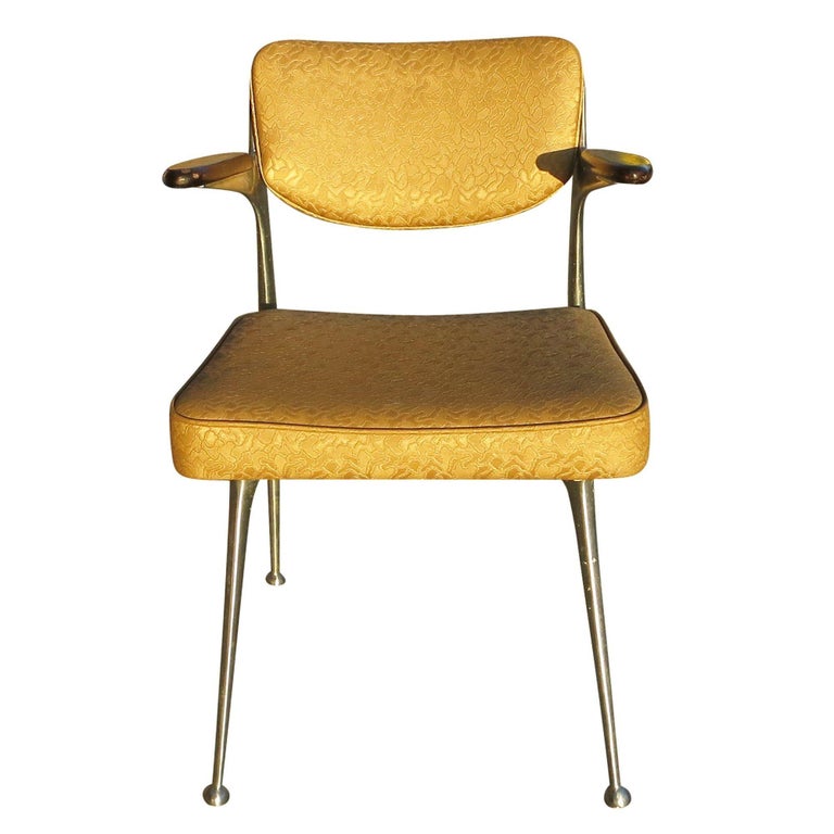 Aluminum Gazelle Armchairs by Shelby Williams, Set of Four