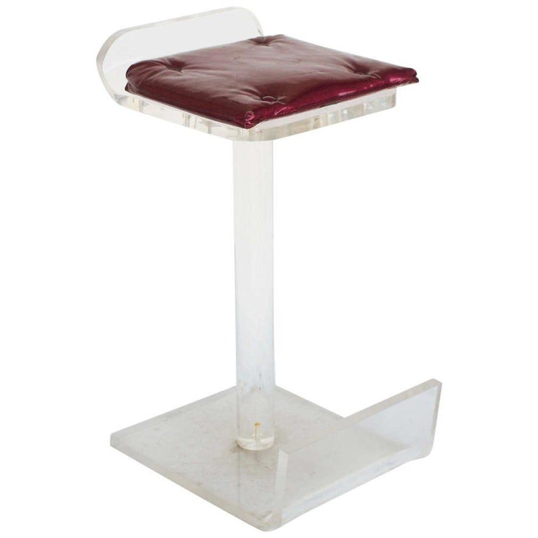 Postmodern Lucite Bar Stools set of Four