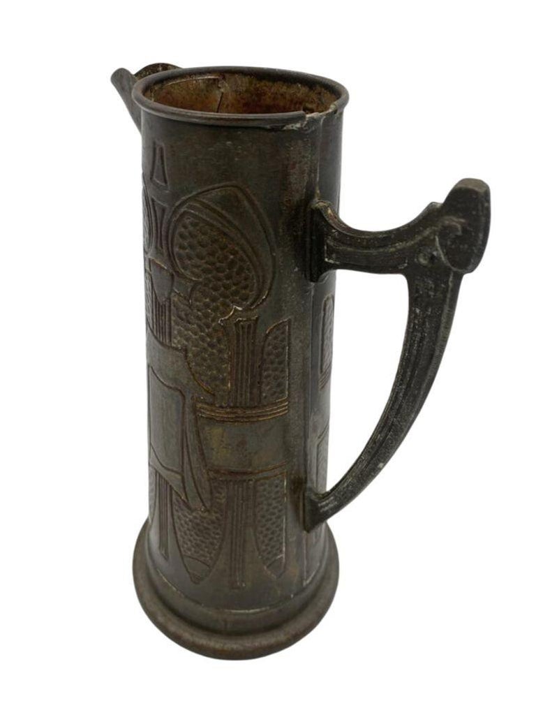 Late Victorian Austrian Bronze Art Nouveau Pitcher