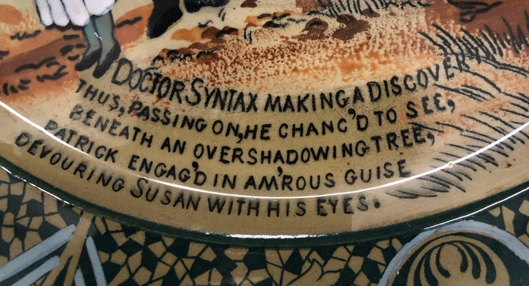 Early 1900s Pottery Buffalo Pottery Deldare "Dr Syntax" Plate