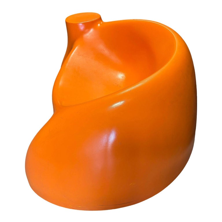 Mod Fiberglass "Castle Chair" Sculpture Lounge Chair by Wendell Castle