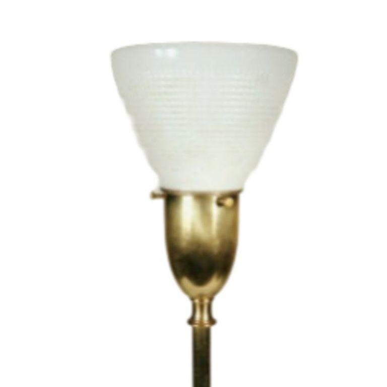 Mid-century Brass & Steel "Lovebird" Sculptral Table Lamp by Rembrandt , Pair