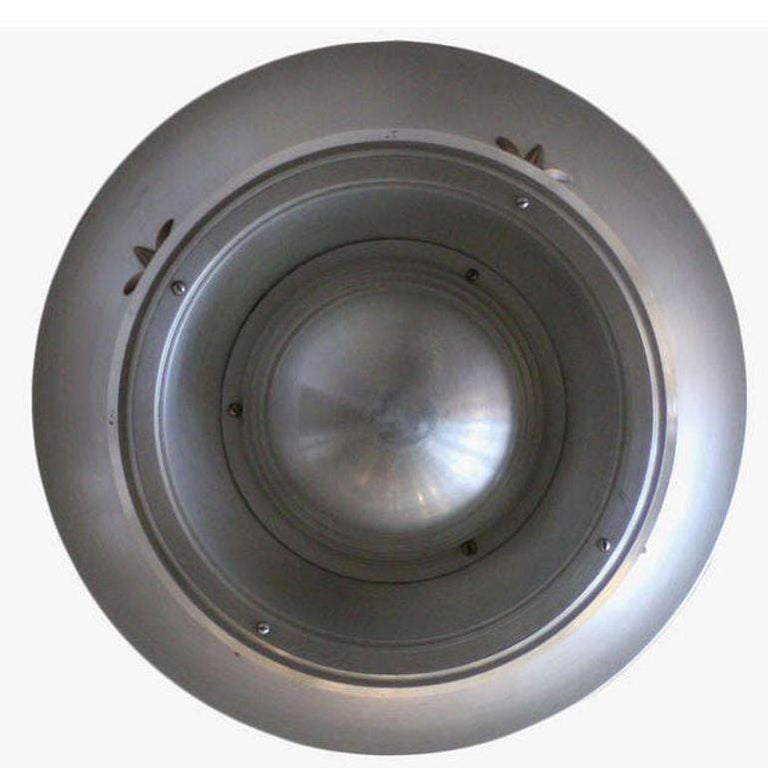 Aluminum Ceiling Pendant with Neoclassical Accents