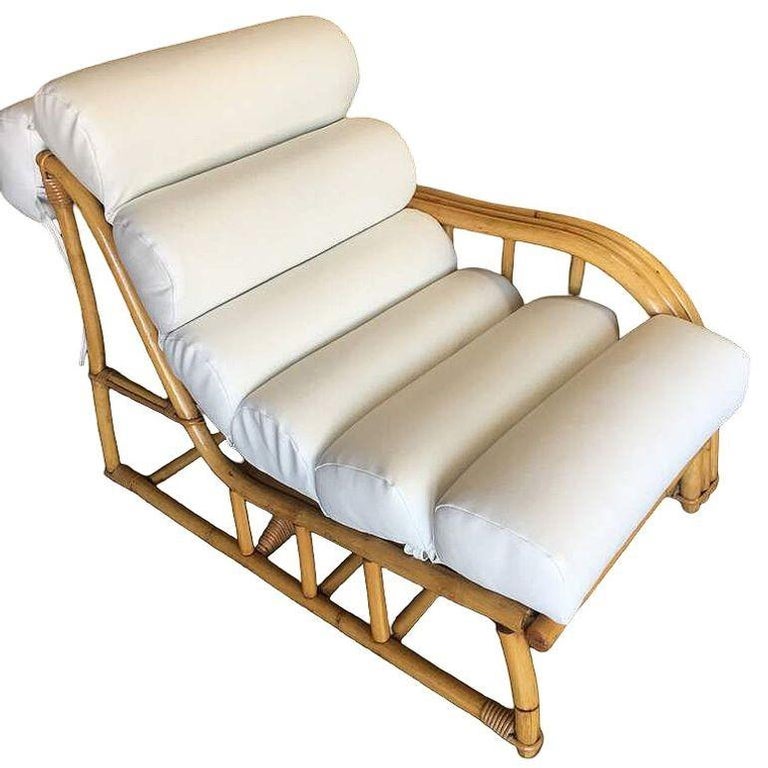 Rare Restored Museum Quality 3-Strand Rattan Settee, Paul Laszlo for Ficks Reed